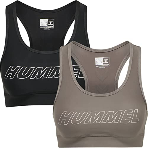 hummel Hmlte Tola 2-Pack Sports Bra Damen Training Mit Beecool Technologie