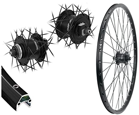 Bärwinkels Vorderrad 27,5 Zoll Disc DC19 Hohlkammerfelge MTB 19-584 Shimano Nabendynamo Alivio Centerlock Schnellspanner