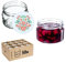 KADAX Lot de 50 bocaux à confiture avec couvercle Twist-Off fi82 - 250 ml - Hermétiques et lavables au lave-vaisselle - En verre épais - Choix de bouchons à vis (folklore)