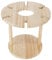 MISNODE Support à Verres à Vin, Support de Verre à Vin en Bois, Présentoir de Tasse en Verre de Table pour 6 Verres et 1 Bouteille de Vin, Support de Rangement pour Verres à Pied, égouttoir Suspendu P