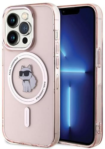 Karl Lagerfeld KLHMP15XHFCCNOP Hülle für iPhone 15 Pro Max 6.7 Rosa hardcase IML Choupette