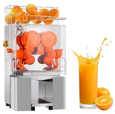 Presse-agrumes électrique Jus d'orange frais commercial faisant la machine Presse-agrumes d'orange fraîche Machine de fabrication de boissons de jus de presse-agrumes d'orange automatique, 20 ora