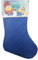 Ruz Weihnachtsstrumpf für Kinder, Filz, geprägt, 39 cm, Blau