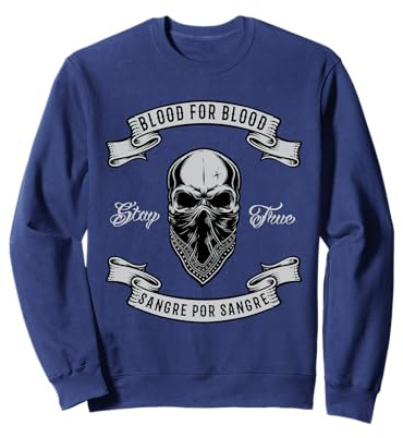 Blut Für Blut Sangre Por Sangre Skull Bandana Sweatshirt