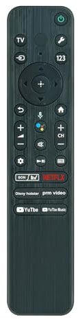 AULCMEET RMF-TX810P Ersatz-Fernbedienung Kompatibel mit Sony 4K OLED Smart TV KD-85X80L XR-55A80L XR-75X90L XR-55X90L XR-65X95L XR-75X95L XR-65X90L