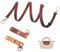 GADITIEK Schultergurt für Longchamp Tasche Damen Original Mini, Braun Lederriemen Schulterriemen für Longchamp Taschen, Tragegurte,Trageriemen für Umhängetasche Longchamp Le Pliage