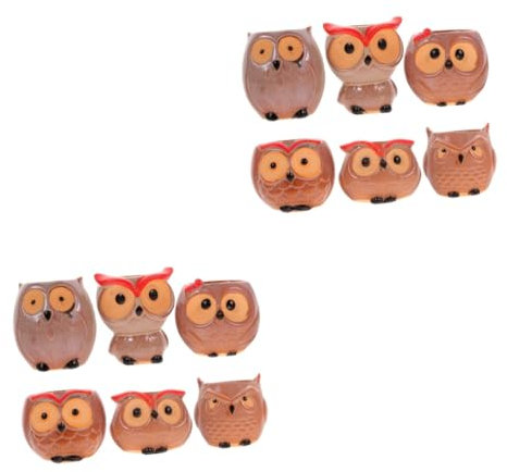 OFFSCH 12 Stück Blumentöpfe Für Sukkulenten Dekorativer Sukkulenten Topf Für Den Außenbereich Tisch Topf Cotta Töpfe Dekorative Außendekoration Winziger Blumentopf Für Zuhause