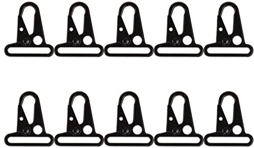 GRCFUMO 10 Stück robuste HK-Haken, Metall-HK-Clips, Karabinerhaken, vergrößerter Mundhaken, elektrische Fährenbehandlung, hochharte Legierung für Camping, Wandern, Outdoor