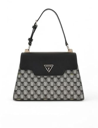 GUESS G Wave Top Handle Flap Black Logo