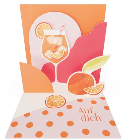 Grafik-Werkstatt |Pretty Pop-Up Mini-Karte | dreidimensional | Geburtstag | Auf dich