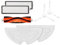 JIALEWUDILL Balai De Rechange for Aspirateur Robot, Compatible avec Xiaomi, Dreame, D9