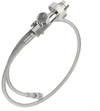 Helilyco 4500 PSI High Pressure G5/8 Thread Valve Adapter with Hose for Scuba Tank Fill Station 36 Inch