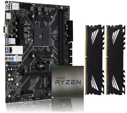 Compatibilità Kit Fit For Kllisre B450 con processore Ryzen R5 5 3600, memoria DDR4 da 16 GB (2 * 8 GB) a 3200 MHz, scheda madre AM4 B450M