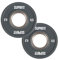 Suprfit Mini PU Bumper Plates - gummiertes Hantelscheiben Paar für Techniktraining mit der Hantelstange, Gewicht: 2 x 0,5 kg, Stahlring mit 50 mm Durchmesser, Farbe: Grau