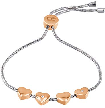 Tommy Hilfiger Casual Core Damen Armband Edelstahl Rosévergoldet 19,5 cm