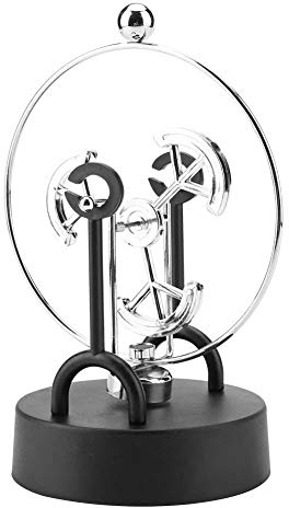 Giocattolo di fisica giocattolo elettronico oscillare dispositivo di oscillazione cinetica artigianale arte decorazione scrivania(#C203)