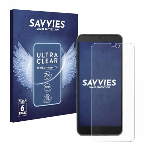 Savvies 6 Stück Schutzfolie für Fairphone 3 Displayschutz-Folie Ultra-Transparent