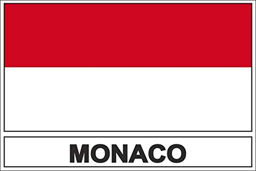 Akachafactory Sticker Aufkleber Flaggen Flagge Fahne MC Monaco