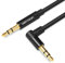 VENTION 3,5mm AUX-Kabel, Rechtwinklig Klinkenkabel 3,5 mm Stecker zu Stecker 90 Grad Stereo Audio Kabel für Autoradios, Smartphones, Lautsprecher, Kopfhörer usw. （1M）