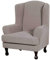 JHLD Ohrensessel Uberzug Stretch, Luxus Jacquard 2 Teilig Ohrensessel Schonbezug/Kissenbezug Waschmaschinengeeignet Für Wohnzimmer Sofa-Hellbraun-Ohrensessel