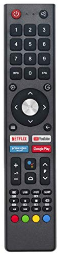 VINABTY GCBLTV02ADBBT Fernbedienungsersatz Für CHIQ-Fernseher mit Voice Netflix YouTube-Tasten