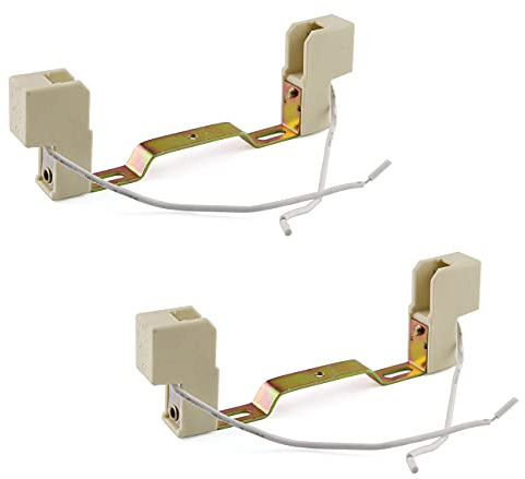E-outstanding 2PCS R7S Ceramics Lamp Base Socket Lamp Holder Conveter Connector For T3 Halogen Light Bulb, 118mm