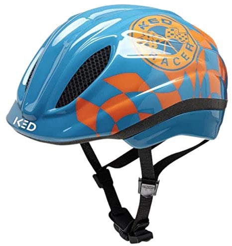 KED Kinder Meggy Trend Fahrradhelm, Racer Petrol orange, S (46-51cm)