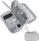 Skycase Kabeltasche,Elektronische Tasche,Elektronikzubehör Organizer,Tragbare Kabelorganizer,Doppelte Kabel Tasche für Elektronische Accessoires USB Powerbank SD-Karte Ladekabel,Grau
