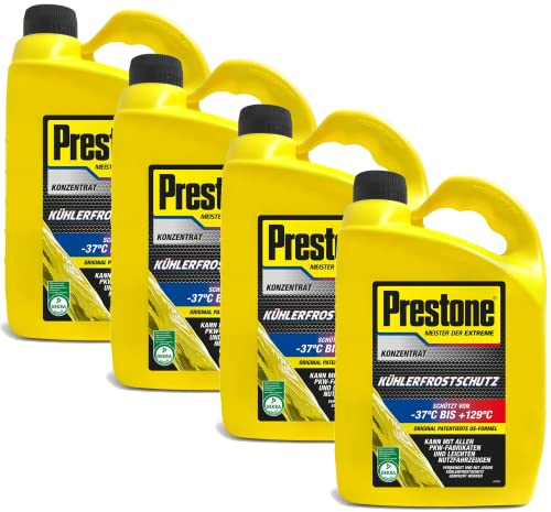 dederichs GmbH PRESTONE Kühlerfrostschutz Konzentrat Set- 4X 4 Liter
