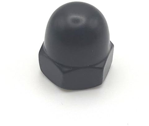 Ecrous borgnes M10 RAL 9005 noir foncé Inox A2 par 50