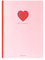 Legami - Großliniertes Notizbuch, B5 Blatt, Singer-Punkt-Bindung, Papier 100 g/m², 18,5 x 24,8 cm, HEART, B5NOT0038