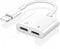 iPhone Kopfhörer Adapter, [Apple MFI Zertifiziert] 4 in 1 Dual Lightning AUX Ladegerät Adapter Dongle Kabel Splitter Kopfhörerkonverter Kompatibel mit iPhone 14/13/12/11 /X/XR/7/8P/7P