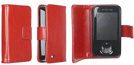 caseroxx Handy Hülle Tasche kompatibel mit Dexcom G7 / ONE+ Bookstyle-Case Wallet Case in rot
