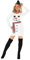 Morph Snowman Costume Adult Christmas Outfit Women Fancy Dress Xmas Costume Holiday Party Wear, XX-Large