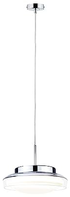 Paulmann 71080 LED Pendelleuchte Selection Bathroom Luena IP44 11,5W Glas, Chrom Badleuchte