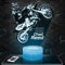 Nachttischlampe C.Reed Motocross deko Supercross. Geschenkidee Mann objekt C.Reed Motocross Nachtlicht Erwachsene deko Zimmer. originell