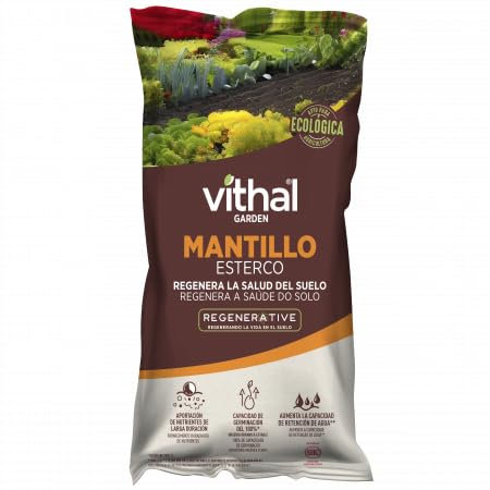 Mantillo 50L - Vithal Garden. Regenera la Salud del Suelo. Capacidad de germinacion 100%. Aporta nutrientes de Larga duracion.