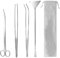4 in 1 Stainless Aquascaping Tools - Aquarium & Terrarium Scissors, Tweezers, Spatula - Aquascape Set for Fish Tank