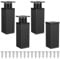 Adjustable Height Table Legs 0-20mm, 4 Aluminum Alloy Feet for Kitchen Sofa Furniture Cabinet Bed (10CM Black)