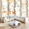 Animal 3D Papier Peint Panoramique Renard Des Forêts De Bouleaux Décoration Murale Enfant Pour Chambre, Salon & Bureau - Facile À Poser (Décoration Maison) 350 X 256 Cm