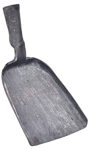 MERRYHAPY Pelle à Cendres en Métal Forgé Petite Taille, Pelle Plate en Fer Forgé, Outil De Ramassage Charbon Et Cendres, Usage pour Poêle Et Cheminée, Accessoire Maison Pratique