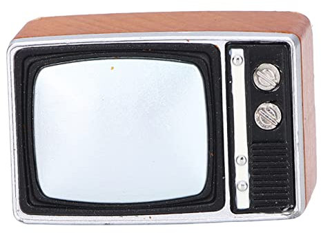 Maison de Poupée Miniature TV Style Rétro Salon Appareil de Télévision Décoration Apparence Simulée avec Un Savoir-Faire Exquis Bons Cadeaux pour Enfants Jouets