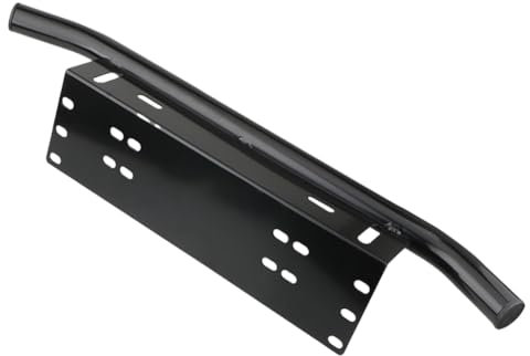 JUCHRZEY Rahmenhalter for Kfz-Kennzeichenbeleuchtung, Aluminiumlegierung, Offroad, 4 x 4, Geländewagen, LED-Lichtleiste, Frontstoßstange, Zusatzscheinwerfer, Stangenhalterung