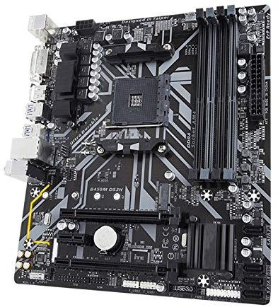 XYYZXKL schede Madri Mainboard GA-B450M DS3H per AMD AM4 Ryzen 3/5/7/9 1 °.2th.3th.athlon USB3.1 HDMI M.2 B450 Micro-ATX Desktop PC Scheda Madre