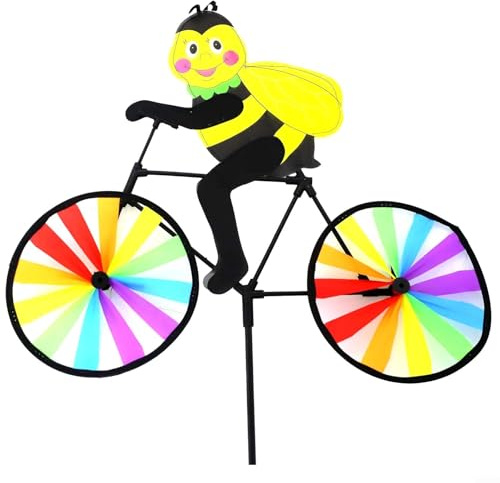 Große 3D-Tier-Bienen-Windmühle für Garten und Außendekoration, auffälliger Whirligig-Spinner für den Hof (1#)