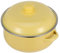 ABOOFAN Casserole Émaillée avec Couvercle Pot à Soupe et Ragoût Jaune Poignées Dural Ustensile de Cuisine pour Cuisinière à Induction et