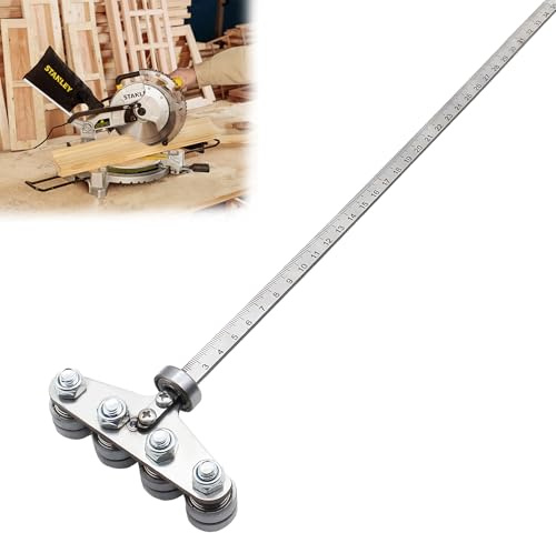 Circular Saw Guide Rail,Adjustable Stainless Steel Precision Cutting Guide,Positioning Calipers for Precise Measurements & Easy Wood Cutting,Woodworking DIY Tool for Circular & Hand Saws
