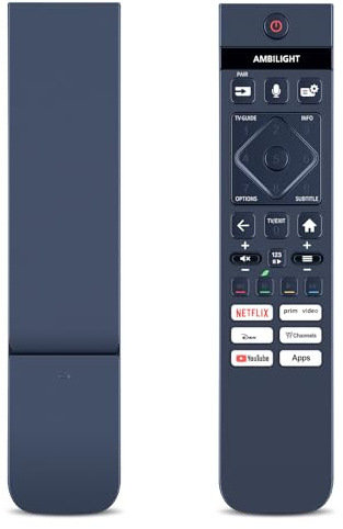 WKOLF New IR Remote Control Replace fit for Philips Ambilight 4K Smart LED TV 8500/8200Series OLED759 Series 48OLED759 55OLED759 65OLED759 77OLED759 43PUS8500 50PUS8500 55PUS8500 65PUS8500 (No Voice)