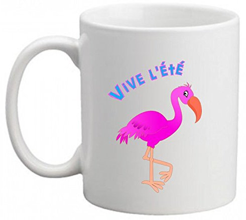 Mug Vive l'été flamant rose