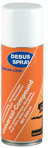 Debus Universal-Compound mit Silikon, 200 ml 1100002 (Compound Multispray Röstlöser Silikonspray), löst, pflegt und schützt gleichzeitig, verdrängt Feuchtigkeit und stellt Kontakte her